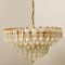 Large Six-Tier Crystal Chandelier in the style of Venini, 1960s 7