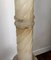 Mid-Century Italian White Volterra Alabaster Pedestal Flower Pot Stand 5