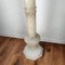 Mid-Century Italian White Volterra Alabaster Pedestal Flower Pot Stand 4