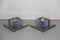 Glass & Steel Wall Lamps from Vistosi, 1970s, Set of 2, Image 5