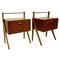 Tables de Chevet Scandinaves en Teck par Sigfred Omann pour Olholm, Set de 2 1