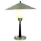 Scandinavian Aluminum and Opaline Glass Table Lamp from Fog & Mørup, Image 1
