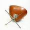 Sedia Swan in pelle marrone di Arne Jacobsen per Fritz Hansen, Immagine 14