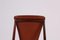 Scandinavian Leather Cognac and Rosewood Chairs, 1970s, Set of 4 6