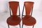 Scandinavian Leather Cognac and Rosewood Chairs, 1970s, Set of 4 9