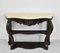 Antique Italian Provincial Mahogany & Marble Console Table 6