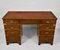 Antique Edwardian Mahogany Pedestal Desk with Leather Top from Graves & Sons 18