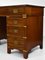 Antique Edwardian Mahogany Pedestal Desk with Leather Top from Graves & Sons 4