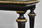 French Ebonised Wood & Gilt Metal Console Table with Marble Top, 19th Century 2