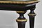 French Ebonised Wood & Gilt Metal Console Table with Marble Top, 19th Century, Image 2