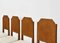 Art Deco Esszimmerstühle aus Eichenholz & Leder, 4er Set 2