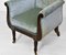 Fauteuil Style Regency Antique en Acajou et Guilde Designers Guild Velours en Forme de Lyre 2