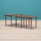 Tables Basses en Noyer, Danemark, 1960s, Set de 3 1