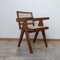Chaise de Bureau en Teck et Canne par Pierre Jeanneret, 1956 6