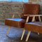 Set of Leather Armchairs by Bernardo Bernardi for the Central Committee of Communist Croatia, 1960s, Image 18