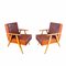 Leather Armchairs by Bernardo Bernardi for the Central Committee of Communist Croatia, 1960s, Set of 2, Image 1