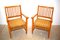 Italian Wood & Cord Lounge Chairs, 1940s, Set of 2, Image 1