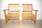 Italian Wood & Cord Lounge Chairs, 1940s, Set of 2 2