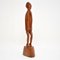 Vintage Jamaican Carved Walnut Sculpture by K. Tekroade, 1960s, Image 4