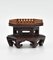 Small Antique Chinese Late Qing Hardwood & Sandalwood Display Stand 8