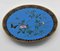 Antique Japanese Meiji Period Cloisonné Enamel Dish with Butterfly Among Flowers, Image 1
