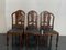 Art Deco Carved Walnut Dining Chairs, 1930s, Set of 6, Image 1