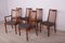 Mid-Century Teak and Leather Dining Chairs by Leslie Dandy for G-Plan, 1960s, Set of 6 2