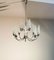 Italian Murano Glass & Nickel-Plated Brass 12-Light Chandelier in the style of Stilnovo, 1950s, Image 8