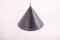 Black Cone Ceiling Lamp by Bent Karlby for Lyfa, 1960s 2