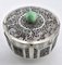 Chinese Silver Mounted & Jade Lidded Bowl, 1920s 2