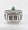 Chinese Silver Mounted & Jade Lidded Bowl, 1920s 1