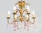 French Six-Light Chandelier, 1950s 6