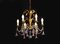 French Six-Light Chandelier, 1950s 5