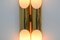 German Brass & Glass Tubular Sconces, 1960s, Set of 2, Image 7