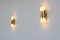 German Brass & Glass Tubular Sconces, 1960s, Set of 2 5