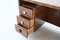 Custom Zebrano Wood Executive Desk from Belform, 1960s 6