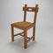 Vintage Oak & Straw Dining Chairs, 1950s, Set of 6 6
