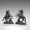 Antique French Bronze Horse Statues, Set of 2, Image 3