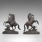 Antique French Bronze Horse Statues, Set of 2, Image 6