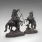 Antique French Bronze Horse Statues, Set of 2, Image 2