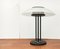 Postmoderne Vintage Glas & Metall Tischlampe 11