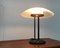 Vintage Postmodern Glass & Metal Table Lamp 20