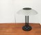 Vintage Postmodern Glass & Metal Table Lamp 10