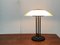 Vintage Postmodern Glass & Metal Table Lamp 3