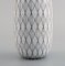 Filigrane Vase mit geometrischem Dekor von Stig Lindberg für Gustavsberg 5