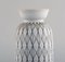 Filigrane Vase mit geometrischem Dekor von Stig Lindberg für Gustavsberg 4