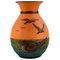 Vase avec Mouettes en Céramique Émaillée Peinte à la Main de Ipsens 1