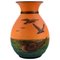 Vase With Seagulls in Hand-Painted Glazed Ceramics from Ipsens 1