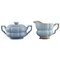 Art Deco Gefle Sugar Bowl and Creamer by Arthur Percy for Upsala-Ekeby, Set of 2 1