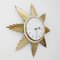 Mid-Century Starburst Brass Wall Clock from Metamec, 1950s 5